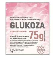 Milapharm Glukóza s malinovou príchuťou, 75g