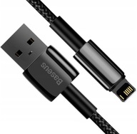 BASEUS MOCNY KABEL USB - LIGHTNING DO IPHONE IPAD PRZEWÓD OPLOT 2.4A 1M