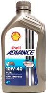Motorový olej Shell Advance 4T Ultra 1 l 10W-40