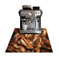 KÁVÉFŐZŐ SZŐNYEG 50x52 ASZTALLAPVÉDŐ CSÚSZÁSGÁTLÓ DEKORATÍV SZEMCSÉK