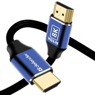 Kabel Przewód HDMI - HDMI 2.1 8K 60HZ 4K 120HZ 48Gbps 7680 x 4320 - 2m