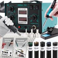 FORRASZTÓÁLLOMÁS MŰANYAG HEGESZTŐGÉP 2W1 YIHUA 706+ 5 DB-OS HÁLÓ SZETT