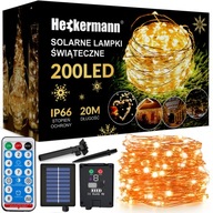 Solárne lampy Heckermann VCT-SLC-21 200LED Warm