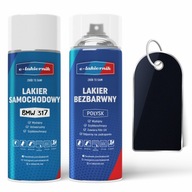 Lakier Samochodowy w Sprayu + Bezbarwny Połysk BMW 317 Orientblau