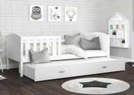 Łóżko dla Dziecka Podwójne z Barierką 80x190 PL