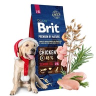 Brit Premium By Nature suché krmivo pre psov 15kg pre starších psov