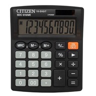 Kalkulator Citizen SDC810NR czarny biurowy szkolny 10-cyfrowy