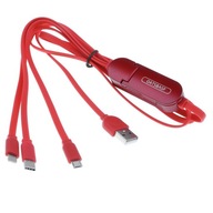 Kabel do ładowania USB Kabel do ładowania micro USB, czerwony