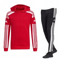 Dres Adidas komplet czerwony juniorski 152