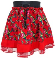 Červená sukňa Goralské Kvety FolkStyle* 116