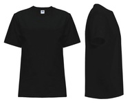 T-SHIRT DZIECIĘCY koszulka JHK TSRK-150 czarna 12-14 BK 158