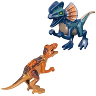 Dinosaurus kocky TRex a Dilophosaurus