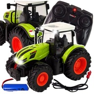 Ciągnik Traktor R/C na Pilota Zdalnie Sterowany Pojazd Rolniczy Światła LED