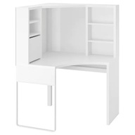IKEA MICKE Rohový písací stôl biely 100x142 cm