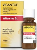 Vigantol Lek witamina D 20000 IU krople 10 ml