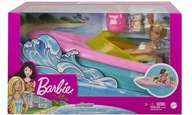 Mattel Barbie Motorówka z Lalką Łódź Jacht Łódka