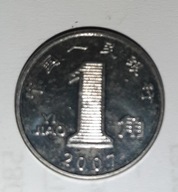 1 yi jiao - moneta magnetyczna chińska - ChRL Chiny - 2007 rok