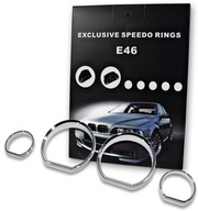 BMW E46 RAMKI CHROM RINGI ZEGARY LICZNIK ZEGARÓW