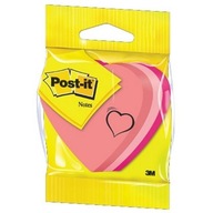 SAMOPRZYLEPNE KARTECZKI pastelowe SERCA 225 kartek post-it KOLOROWY BLOCZEK