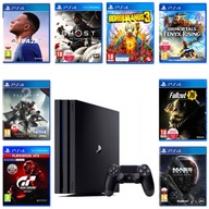 MEGAZESTAW PlayStation 4 PS4 PRO 1TB + Pad Sony + 8 GIER