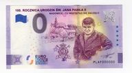 0 Euro 2020 100 rocznica urodzin św. Jana Pawła II PLAF 0000000 SPECIMEN