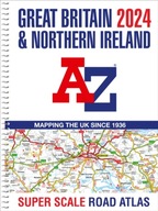 Great Britain A-Z Super Scale Road Atlas 2024 (A3