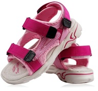 Fuchsiové sandále ružové ľahké dievčenské suché zipsy profilované 26