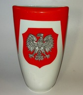 Designerski wazon PRL godło i logo Kopalni Bobrek Bytom - Bogucice