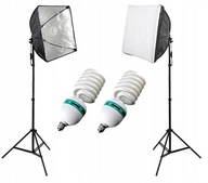 2x LAMPA STUDYJNA SOFTBOX 40x40 cm 650W FOTO VIDEO