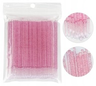 Aplikátory na riasy Microbrush Glitter Crystal 100x