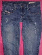 DIESEL livierJ JEANSY BIODRÓWKI RURKI 14L 170cm