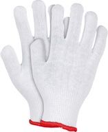 Rękawice robocze rękawiczki dzianinowe białe r.8(M)