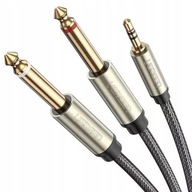 Ugreen Kabel przewód audio TRS 3.5mm DO 2x TS 1m