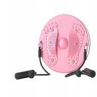 Pásový krútiaci disk prenosný masážny ružový