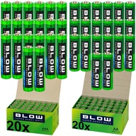 40x BATERIA = 20x AA + 20x AAA PALUSZKI ZESTAW