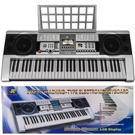 DUŻY KEYBOARD Organy Pianino MK-922 LCD 61 KLAWISZ