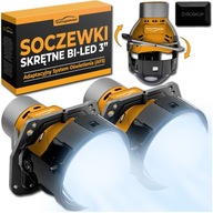 Bi-LED projektorové čočky 3" s natáčením AFS a přisvětlováním zatáček