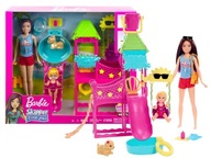 BARBIE OPIEKUNKA SKIPPER Z BOBASEM park wodny plac zabaw