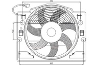 NISSENS WENTYLATOR CHŁODNICY Z OBUDOWĄ BMW 3 E46 2.0-3.0D 02.98-12.07