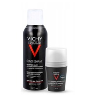 VICHY HOMME Zestaw Pianka do golenia 200ml + Antyperspirant 48h 50ml