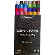 Artmagico akrylový popisovač so stredným hrotom (2 mm) 24 ks