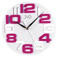 Detské hodiny JVD H107.7 biela 3D tichý lacný