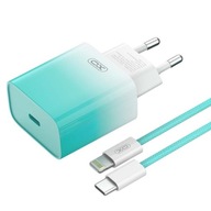 Szybka ładowarka kostka do iPhone USB-C 30W kabel Lightning zasilacz