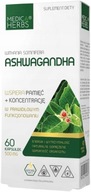 MEDICA HERBS ASHWAGANDHA 500mg 60 kapsúl Úzkosť Stres Vytrvalosť