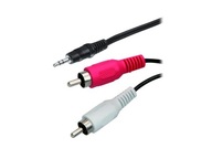 Audio kábel Cabletech KPO2747-1,5 1,5 m čierny