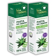 Bio Madent Aloe Vera Pasta na citlivé zuby CBD Bez fluoridu 2x100 ml