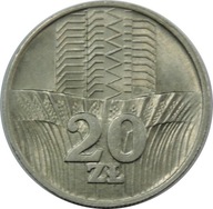 20 ZŁOTYCH 1973 WIEŻOWIEC I KŁOSY - (1-) - K732