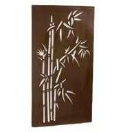 Kovový nástenný panel Bronz Motív Bambusa