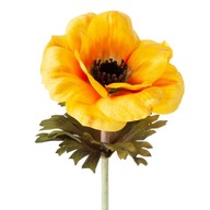 Piękny sztuczny kwiat dekoracyjny żółty 53 cm
