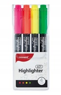 Zakraślacze Highlighter 601 zestaw 4 kolory Monami